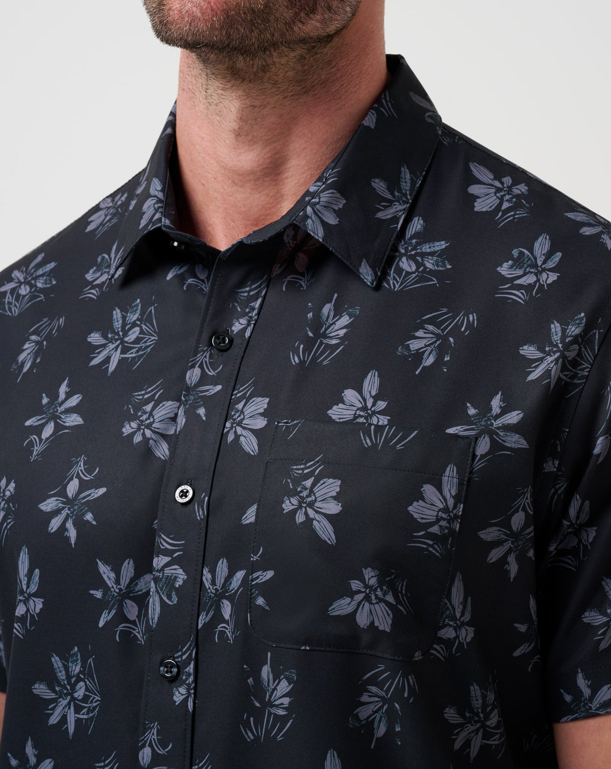Techwoven Seamate Button-Up Black | Travis Mathew