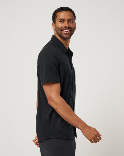 Poolside Pitcher Button-Up Black | Travis Mathew