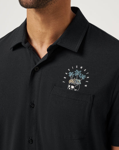 Poolside Pitcher Button-Up Black | Travis Mathew