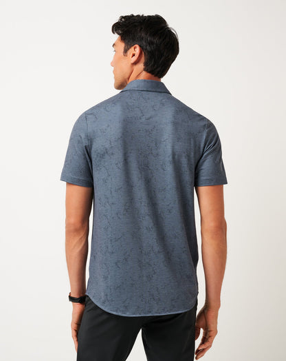 Knit Featherweight Tides Button-Up Mood Indigo/Vintage Indigo | Travis Mathew