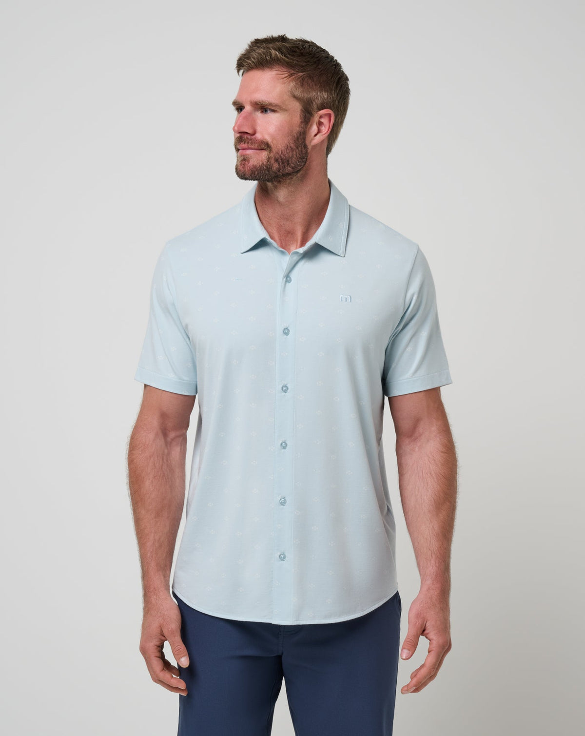 Shore Of It Button-Up Azzurro | Travis Mathew