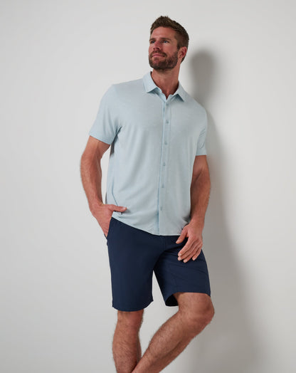 Shore Of It Button-Up Azzurro | Travis Mathew