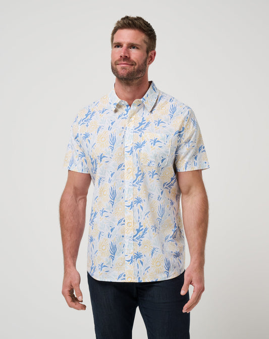 Souvenir City Button-Up White | Travis Mathew