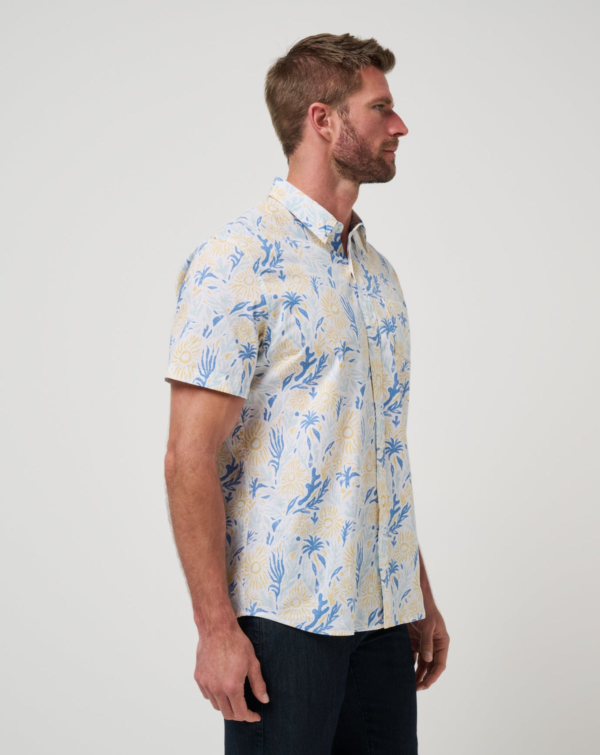 Souvenir City Button-Up White | Travis Mathew