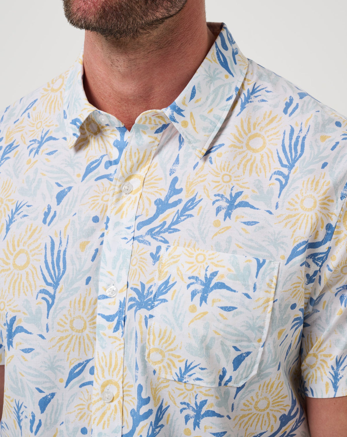 Souvenir City Button-Up White | Travis Mathew