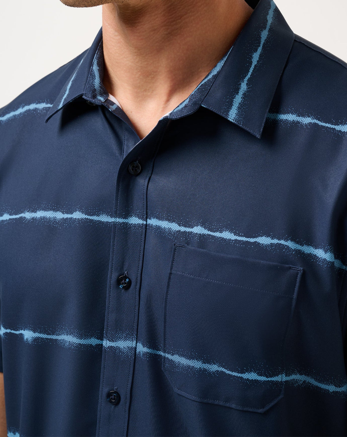Techwoven Sundaze Button-Up Total Eclipse | Travis Mathew
