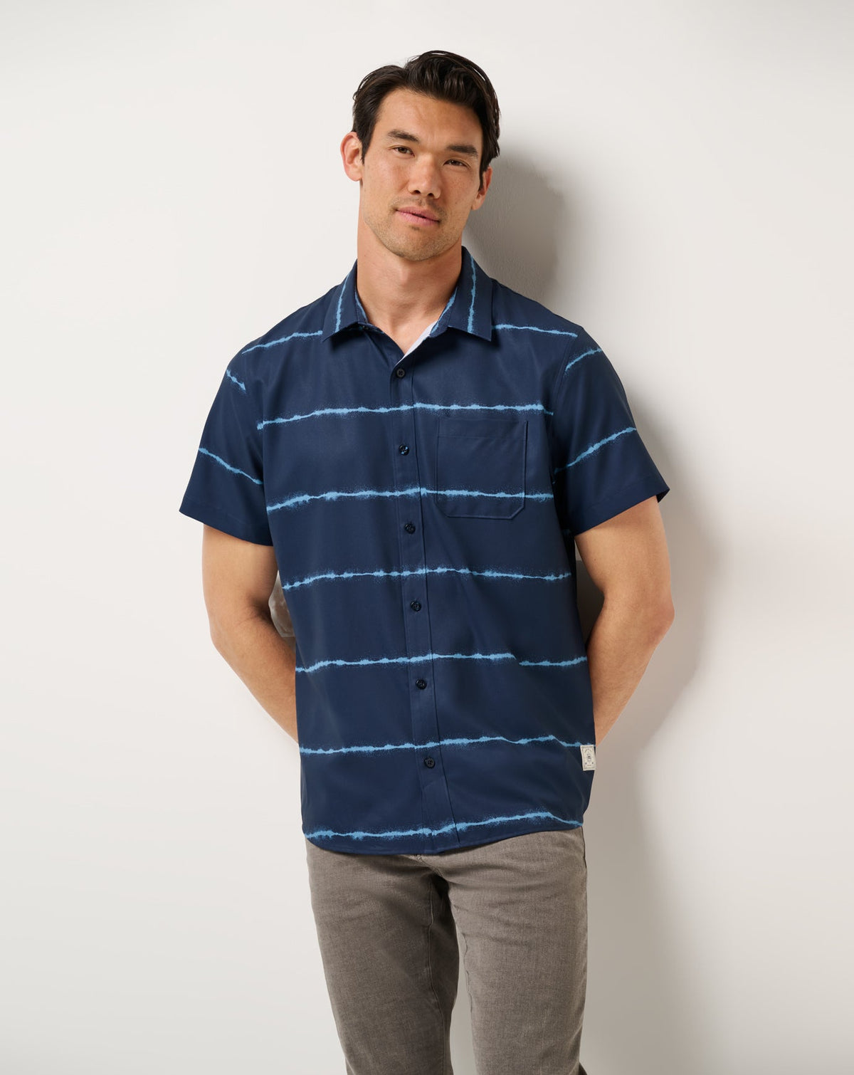 Techwoven Sundaze Button-Up Total Eclipse | Travis Mathew