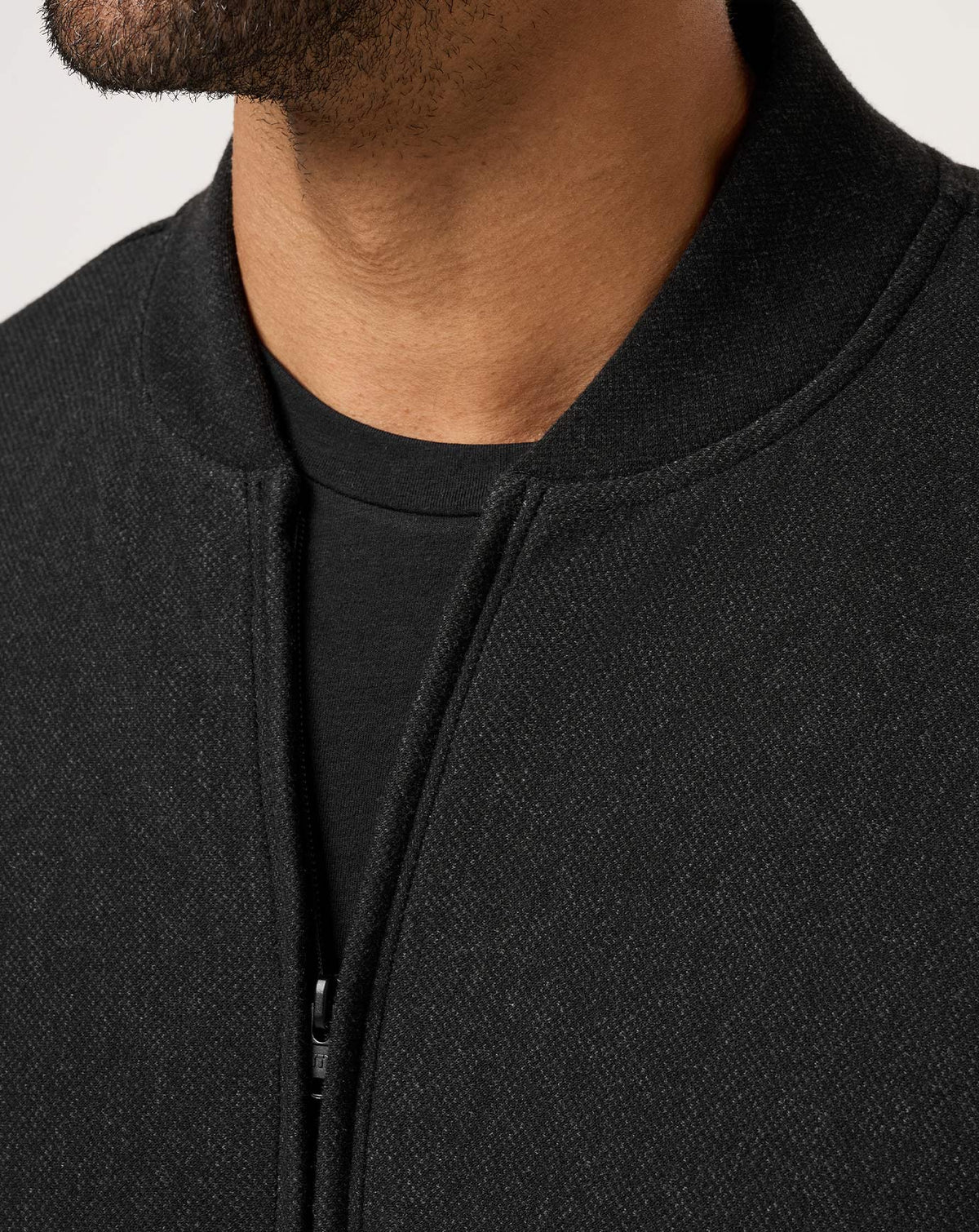 TM Social Club Bomber Heather Black | Travis Mathew