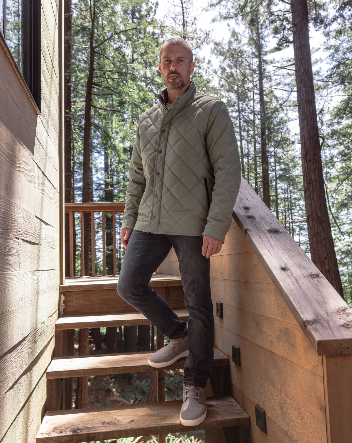 Highlander Jacket Dark Olive | Travis Mathew