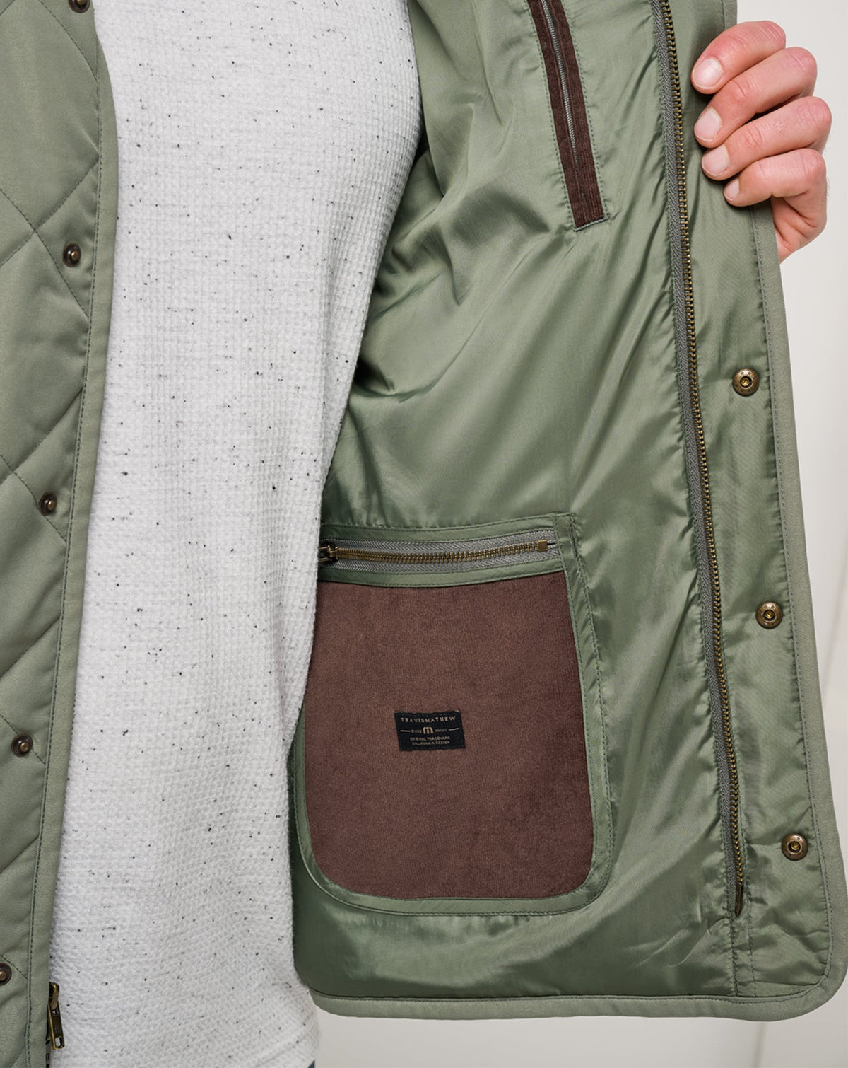Highlander Jacket Dark Olive | Travis Mathew