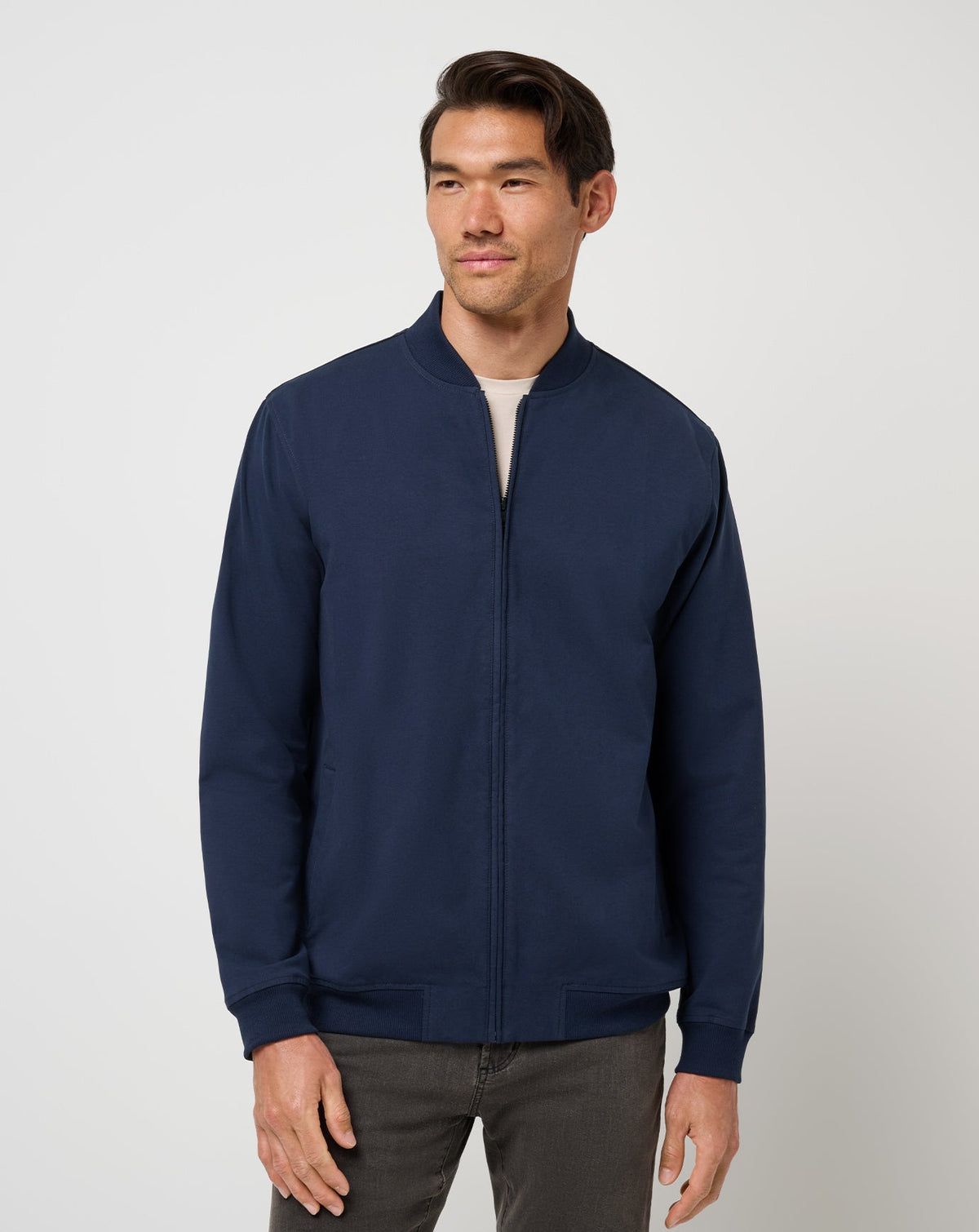 Stretchknit Bomber Jacket Total Eclipse | Travis Mathew