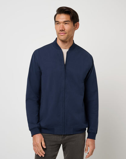 Stretchknit Bomber Jacket Total Eclipse | Travis Mathew
