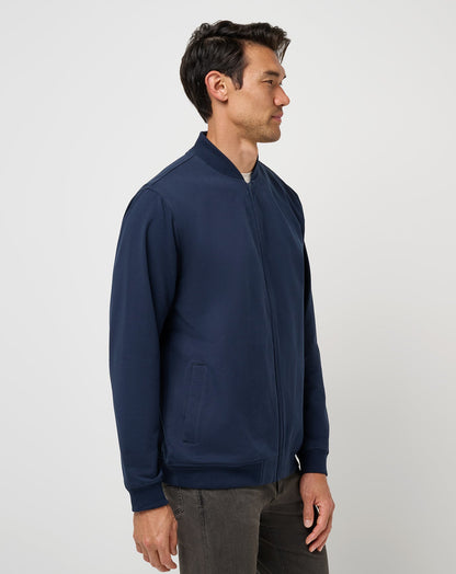 Stretchknit Bomber Jacket Total Eclipse | Travis Mathew