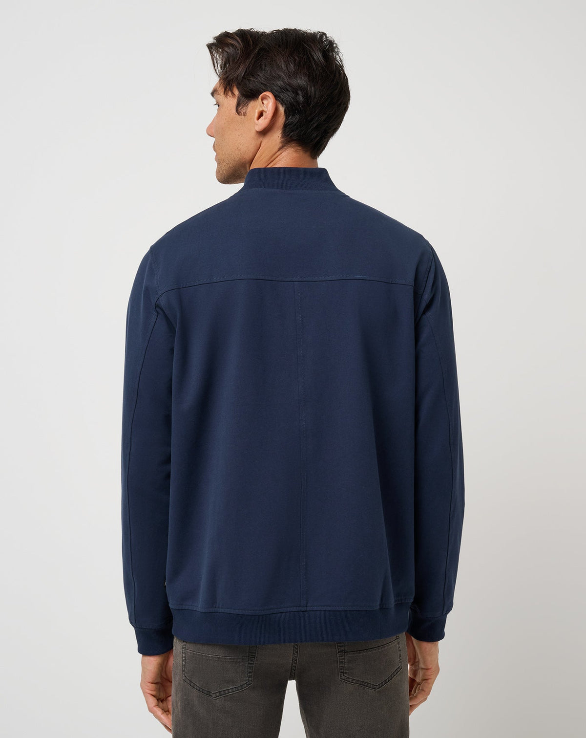 Stretchknit Bomber Jacket Total Eclipse | Travis Mathew