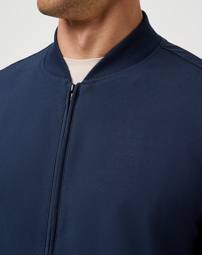 Stretchknit Bomber Jacket Total Eclipse | Travis Mathew