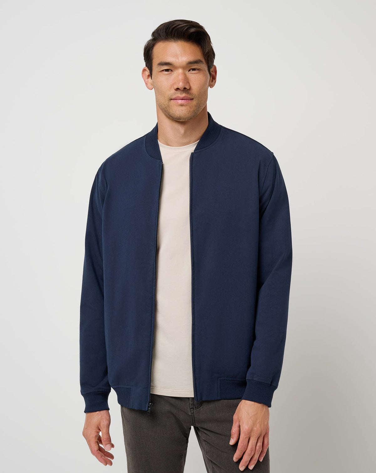 Stretchknit Bomber Jacket Total Eclipse | Travis Mathew