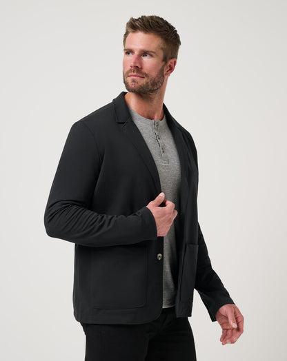 Stretchknit Blazer Black | Travis Mathew