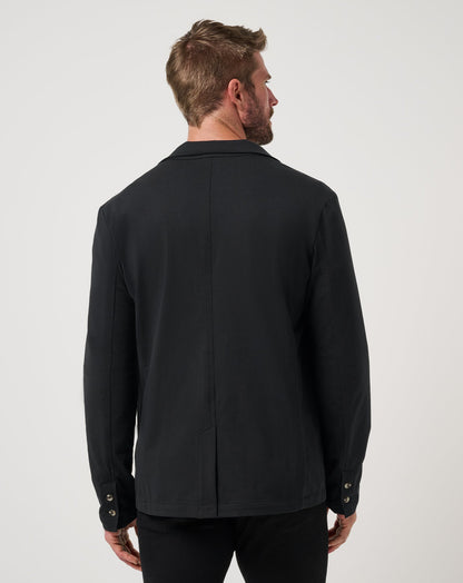 Stretchknit Blazer Black | Travis Mathew