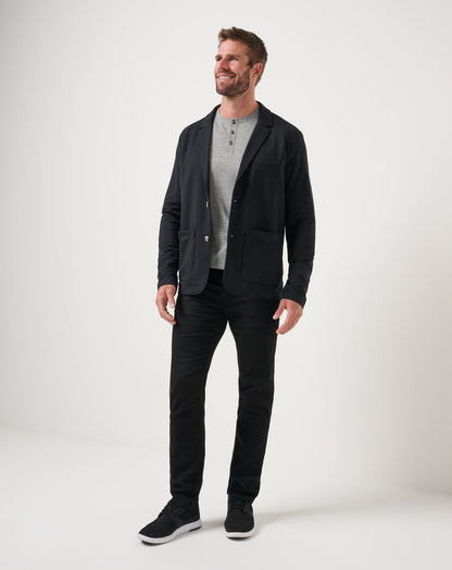 Stretchknit Blazer Black | Travis Mathew