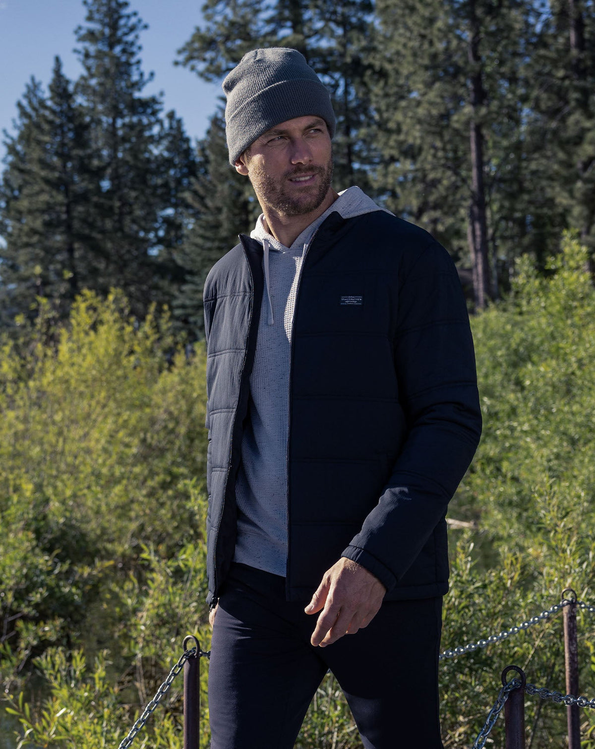 Palisades Puffer Jacket Black | Travis Mathew