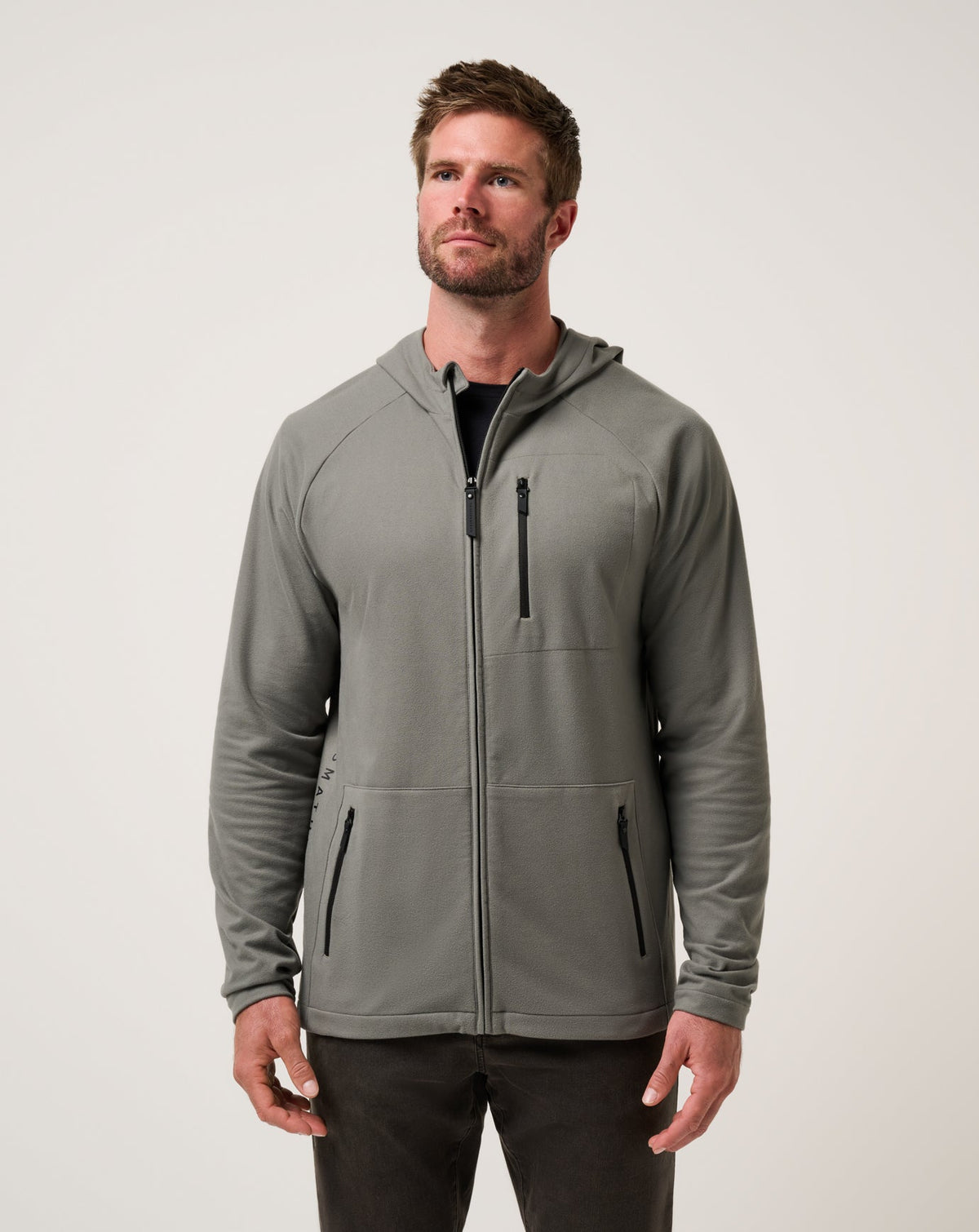 Quest Polar Full Zip Jacket Dark Olive | Travis Mathew