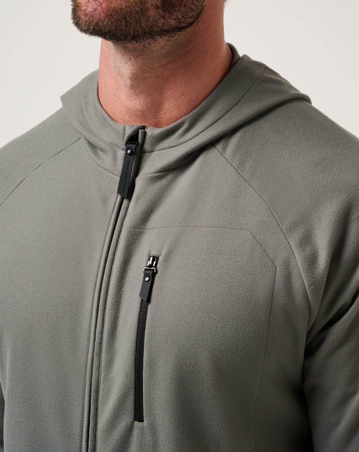 Quest Polar Full Zip Jacket Dark Olive | Travis Mathew