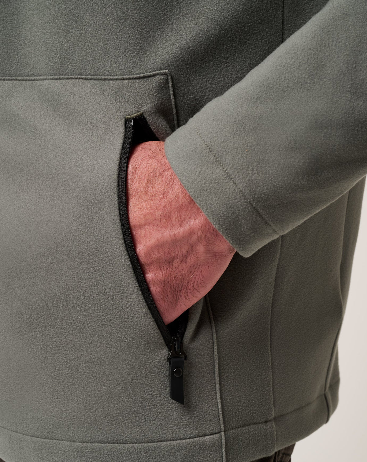 Quest Polar Full Zip Jacket Dark Olive | Travis Mathew