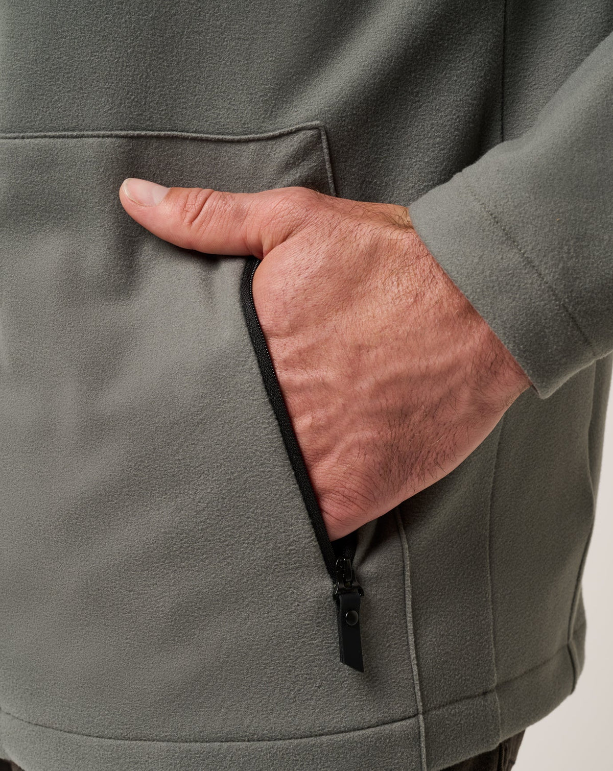 Quest Polar Full Zip Jacket Dark Olive | Travis Mathew