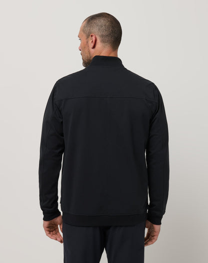 Stretchknit Bomber Jacket Black | Travis Mathew