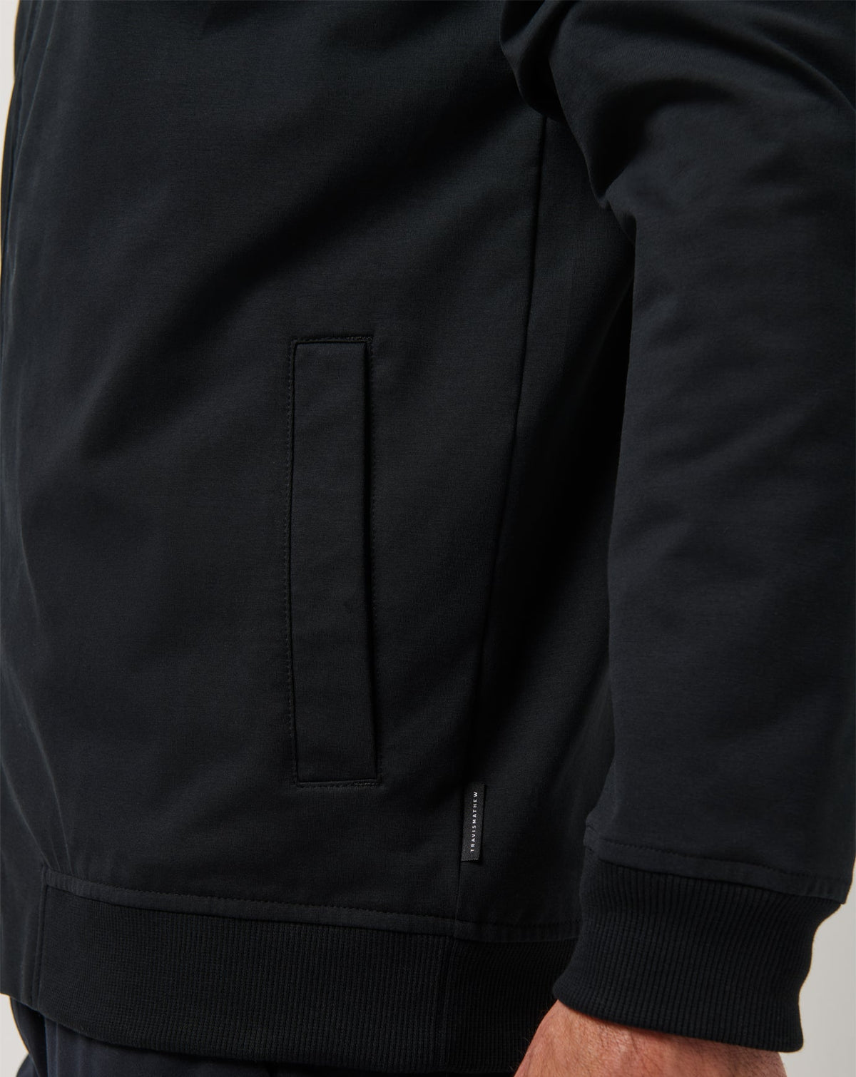 Stretchknit Bomber Jacket Black | Travis Mathew
