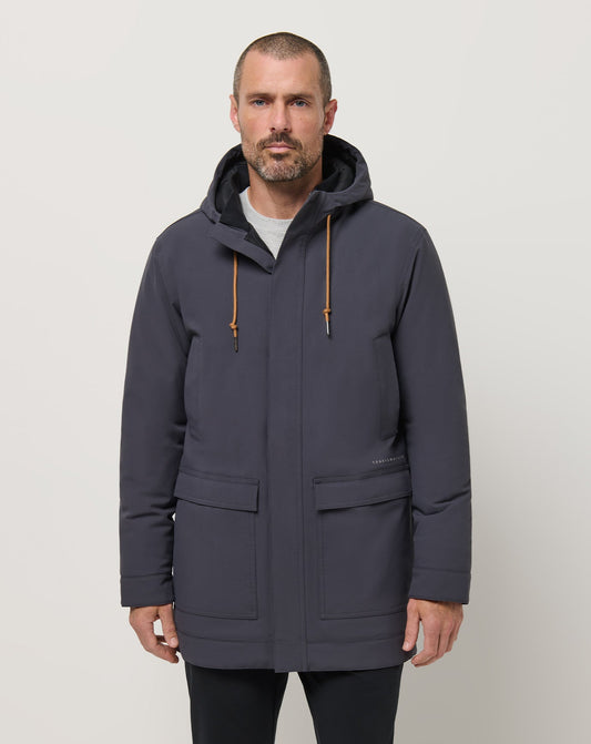 Mountain Pass Long Jacket Ebony | Travis Mathew