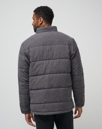 Climate Drop Jacket Heather Black | Travis Mathew