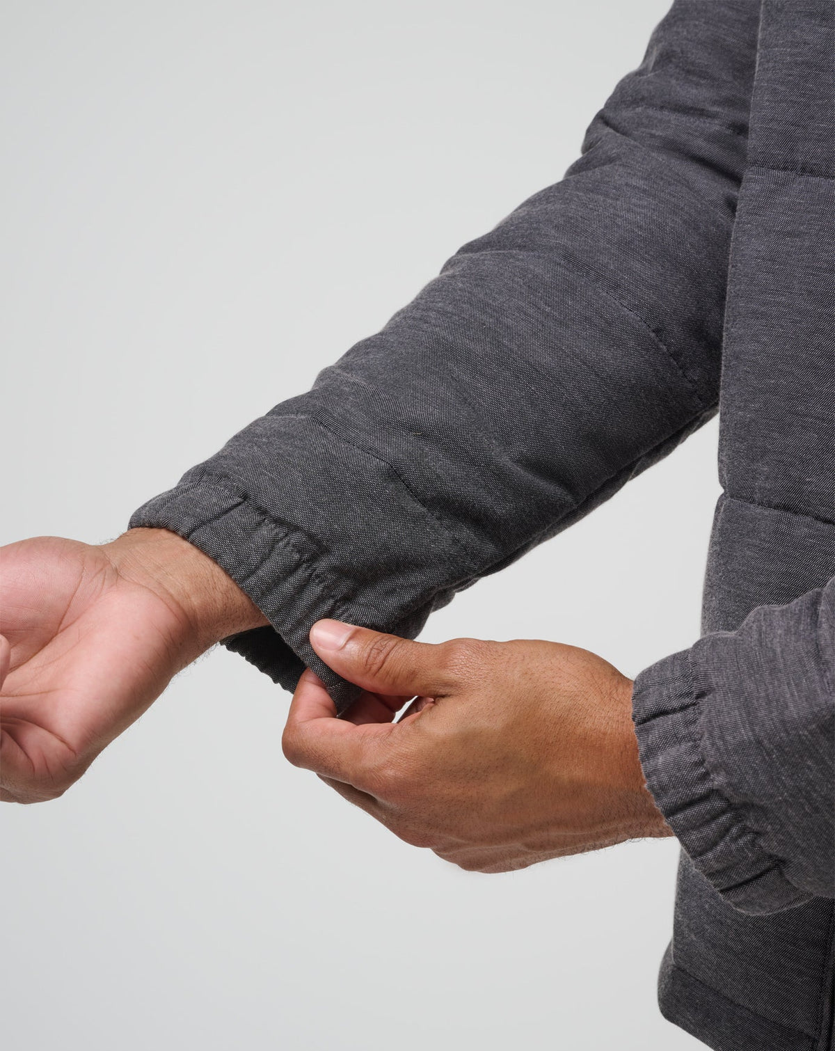 Climate Drop Jacket Heather Black | Travis Mathew