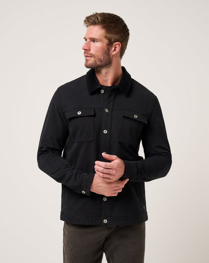 Cloud Denim Cord Jacket Black | Travis Mathew