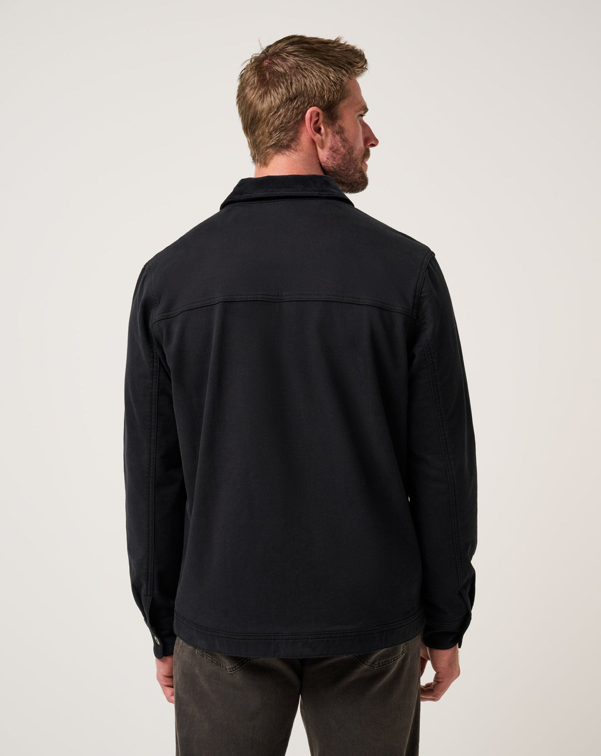 Cloud Denim Cord Jacket Black | Travis Mathew