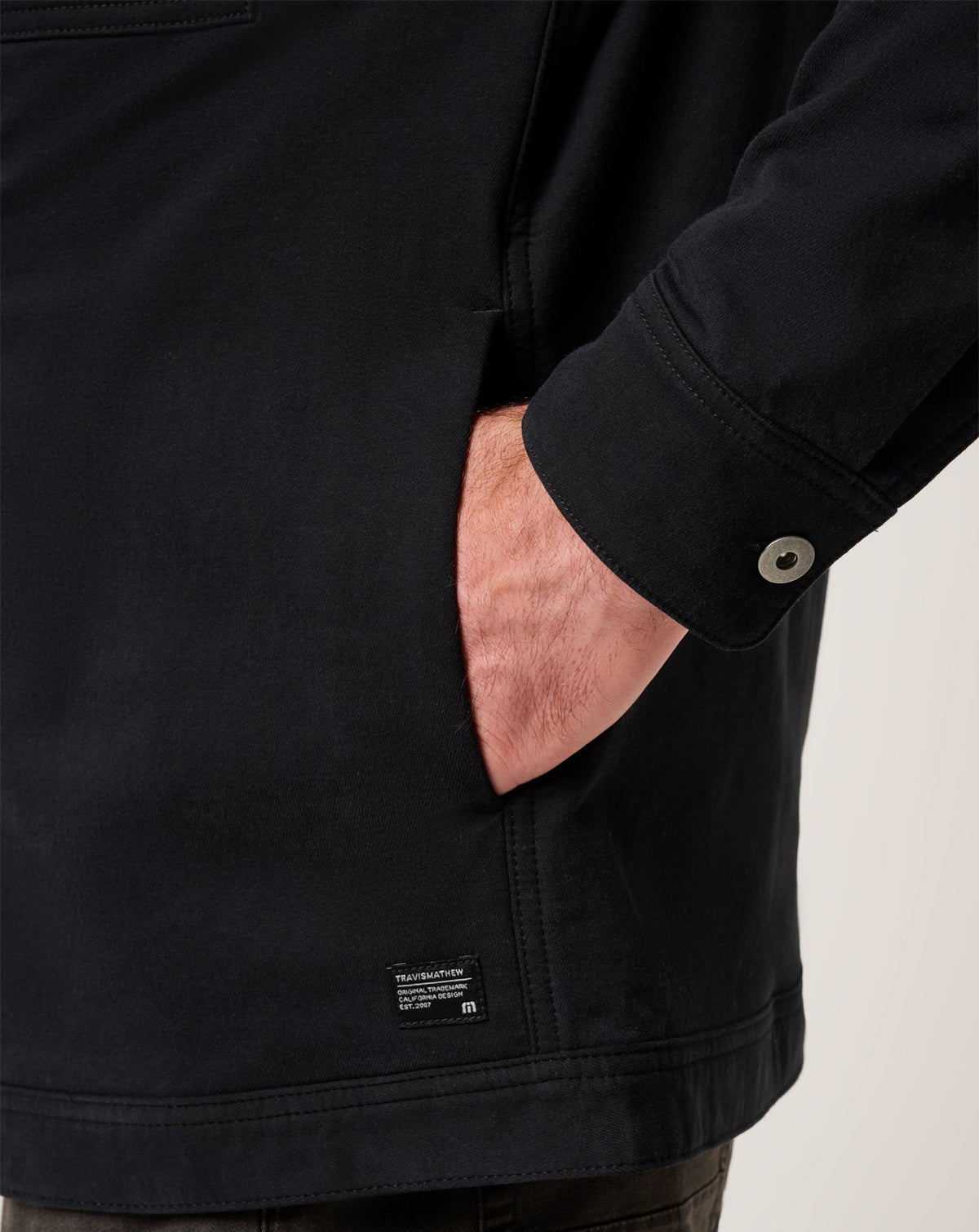 Cloud Denim Cord Jacket Black | Travis Mathew
