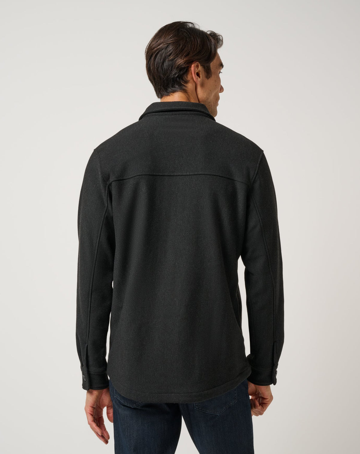 Are We There Yet Shirt Jacket Black | Travis Mathew