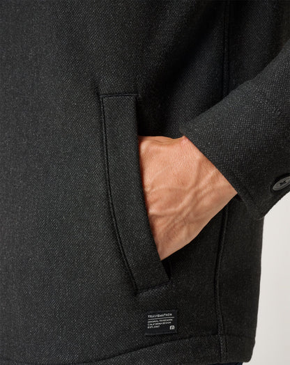Are We There Yet Shirt Jacket Black | Travis Mathew