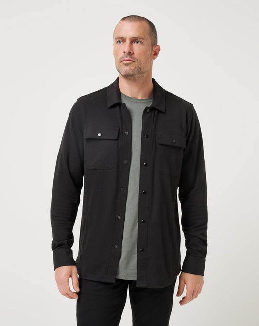 You Pick Shirt Jacket Black | Travis Mathew