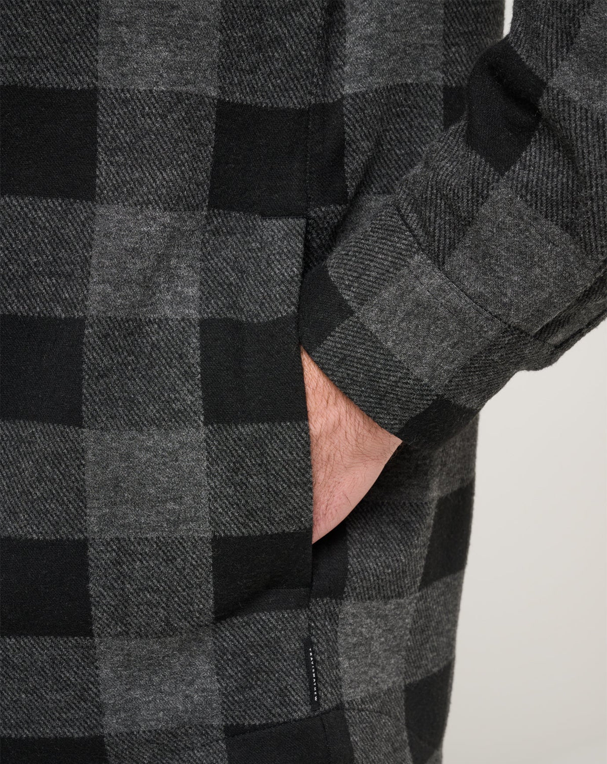 Return Flight Shirt Jacket Black/Grey | Travis Mathew