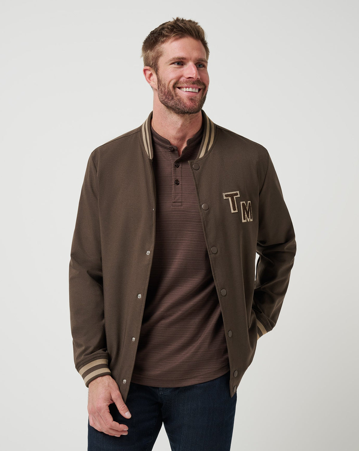 Touch Down Jacket Chocolate Brown | Travis Mathew
