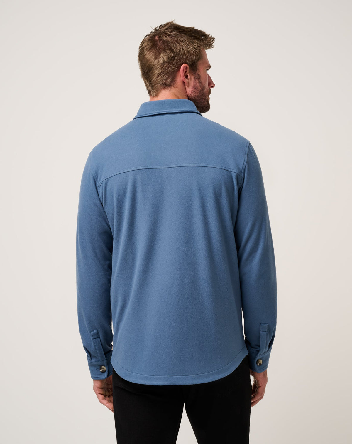 Peak Fleece Shirt Jacket Bering Sea | Travis Mathew