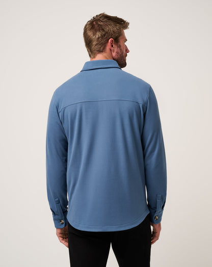 Peak Fleece Shirt Jacket Bering Sea | Travis Mathew