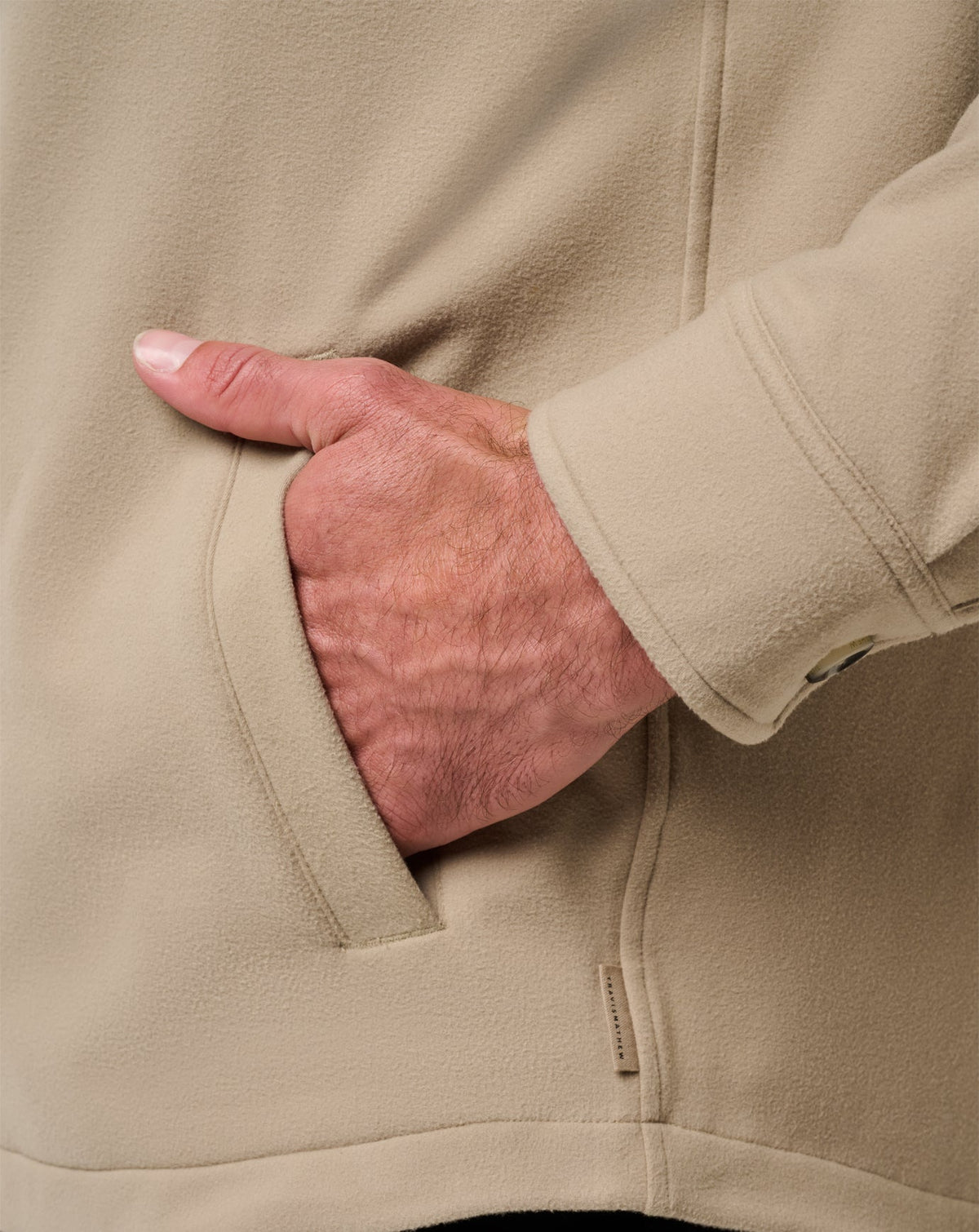 Peak Fleece Shirt Jacket Weathered Teak | Travis Mathew