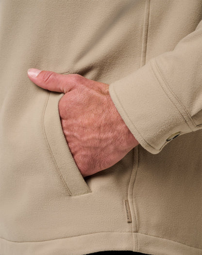 Peak Fleece Shirt Jacket Weathered Teak | Travis Mathew