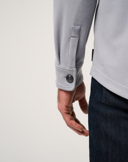 Peak Fleece Shirt Jacket Sleet | Travis Mathew