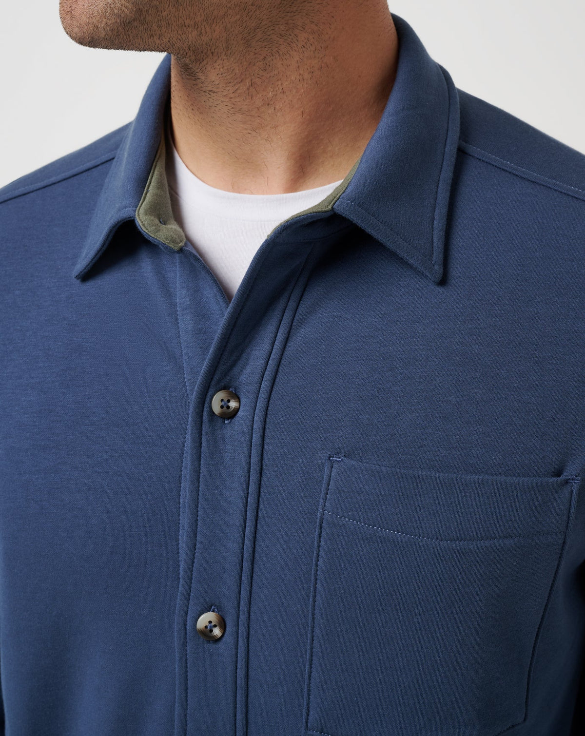 Cloud Shirt Jacket Mood Indigo | Travis Mathew