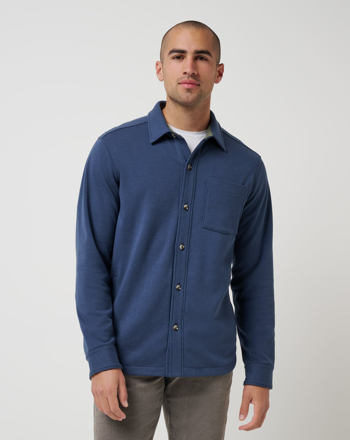 Cloud Shirt Jacket Mood Indigo | Travis Mathew