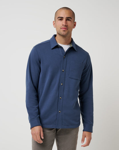 Cloud Shirt Jacket Mood Indigo | Travis Mathew