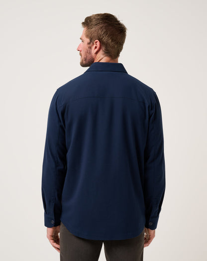 Wanna Bet Shirt Jacket Total Eclipse | Travis Mathew